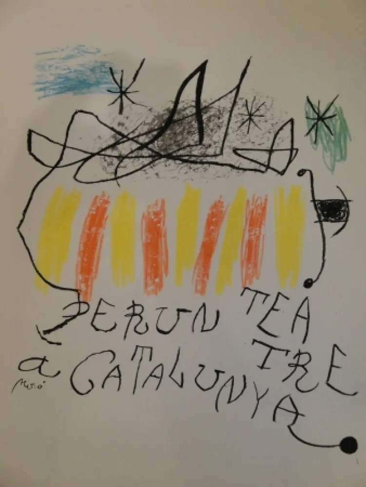 Lithografie Miró - Per un teatre a Catalunya