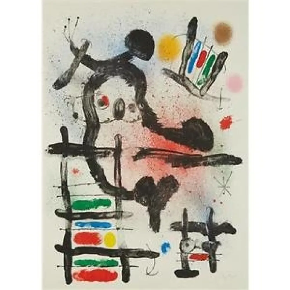 Lithografie Miró - The Slingshot Bird