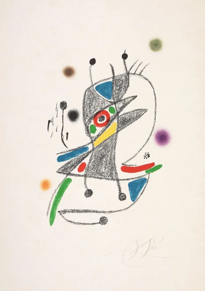 Lithografie Miró - Untitled 1 from Maravillas con variaciones acrósticas