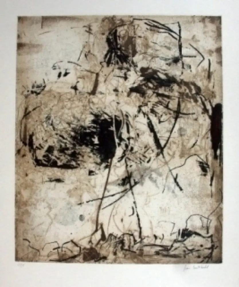 Ets En Aquatint Mitchell - Sunflowers 6