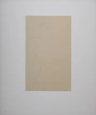 Lithografie Modigliani - Femme nue aux cheveux bouclés