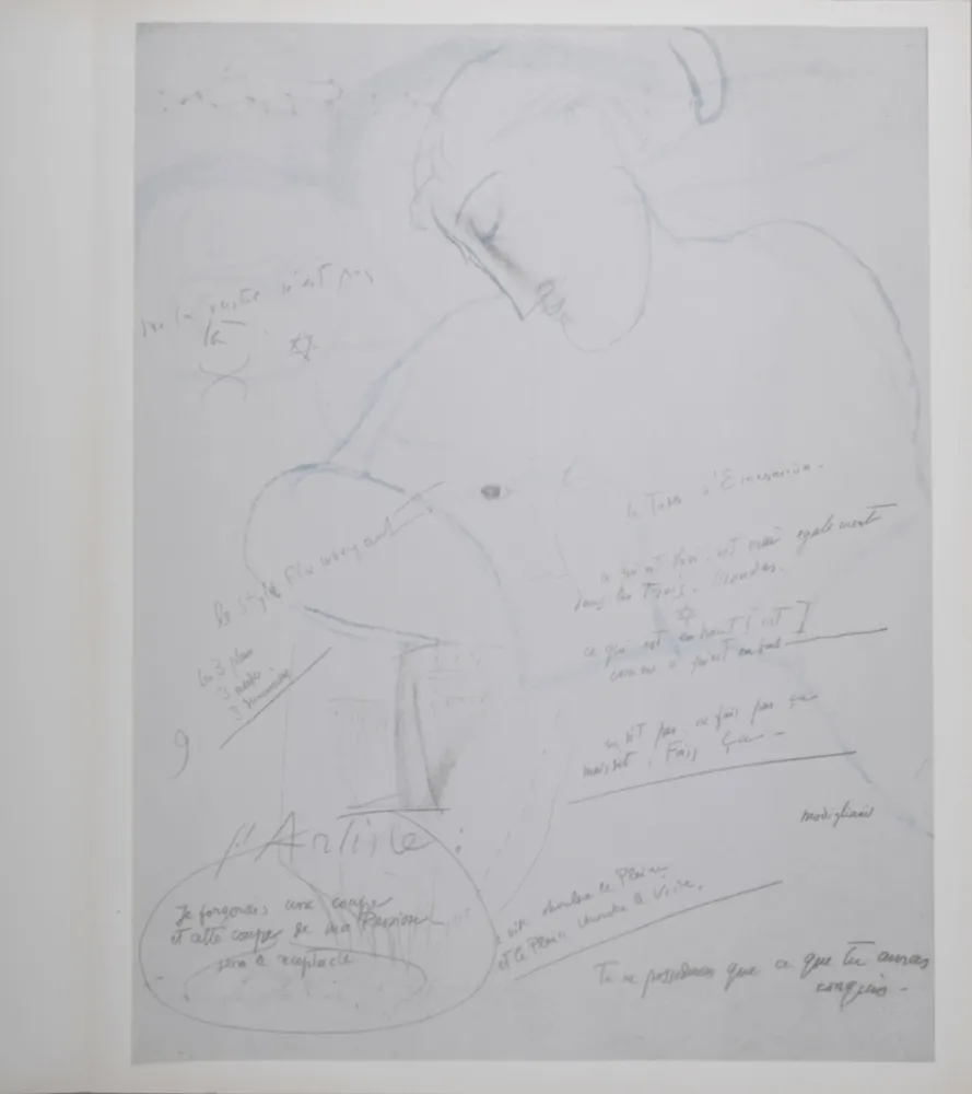 Lithografie Modigliani - La Table d'Emeraude