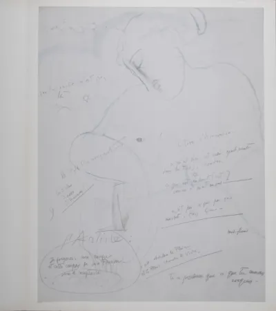 Lithografie Modigliani - La Table d'Emeraude