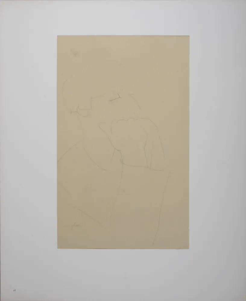 Lithografie Modigliani - Portrait of Mme Renée Kisling