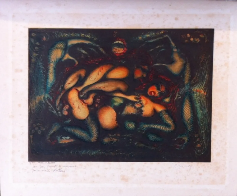 Lithografie Molinier - Sans titre