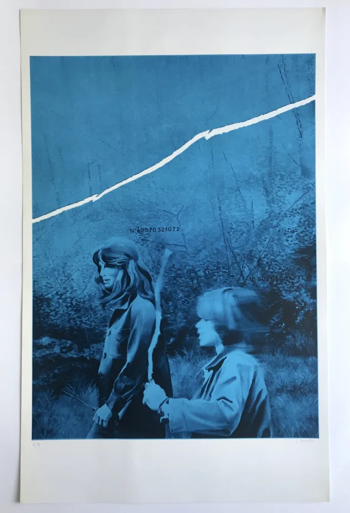 Zeefdruk Monory - Sans titre