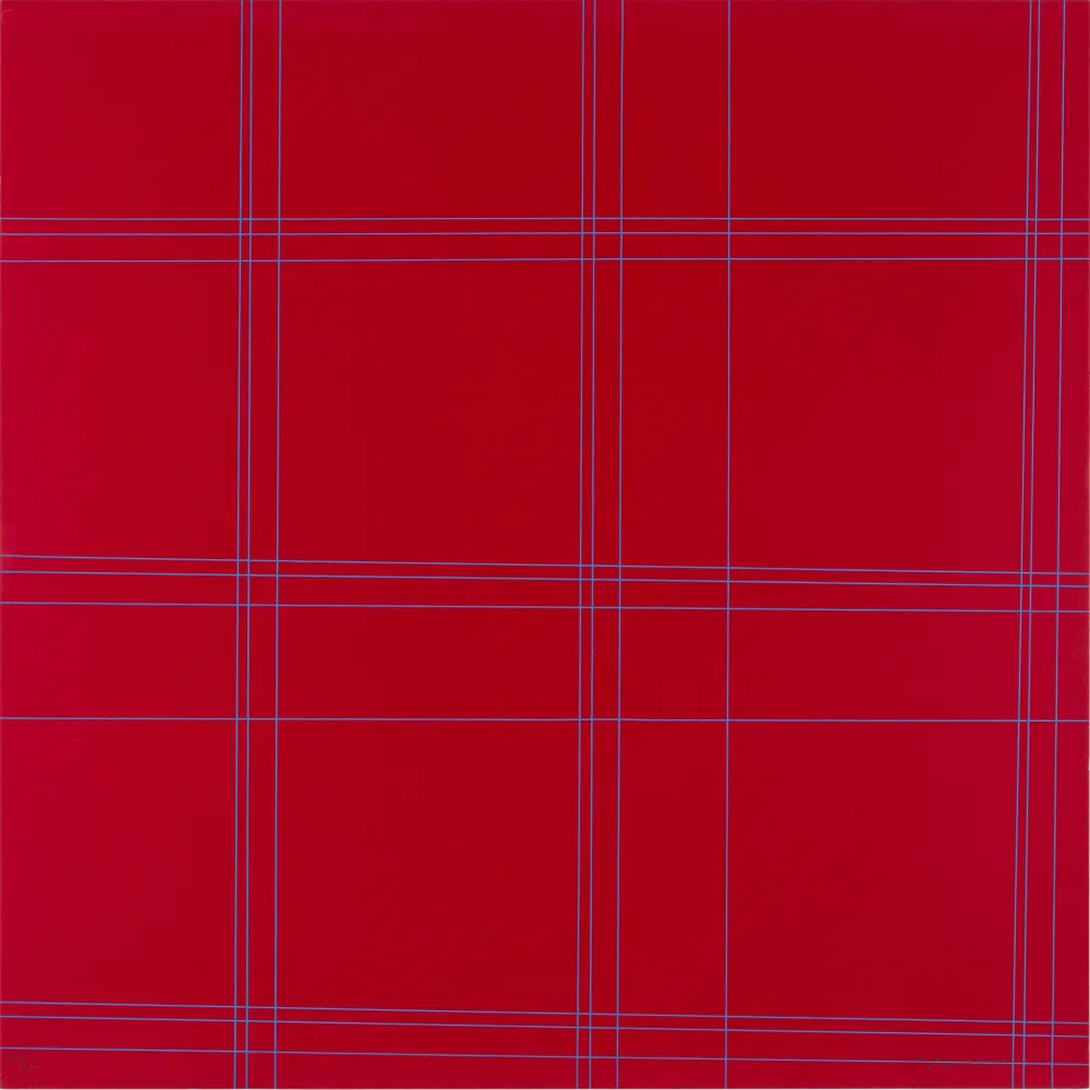Lithografie Morellet - TWO PATTERNS OF PERPENDICULAR LINES - EXACTA FROM CONSTRUCTIVISM TO SYSTEMATIC ART 1918-1985