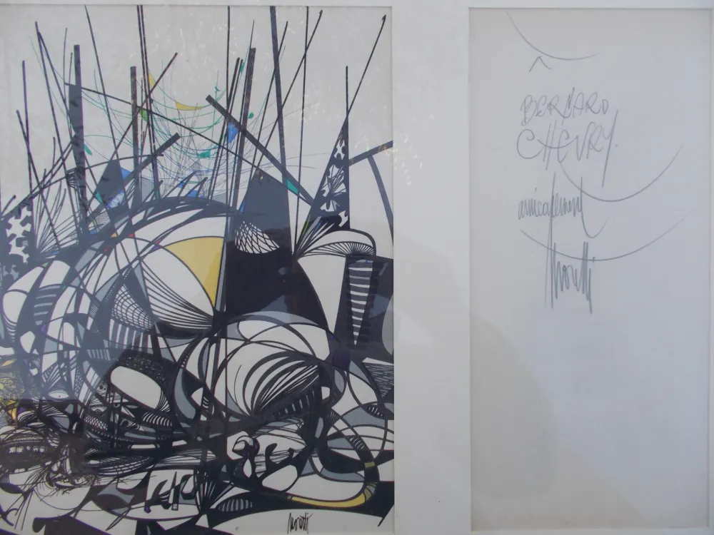 Lithografie Moretti - Le champ des sphères