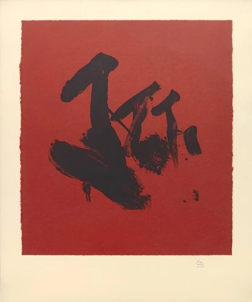 Lithografie Motherwell - Flags