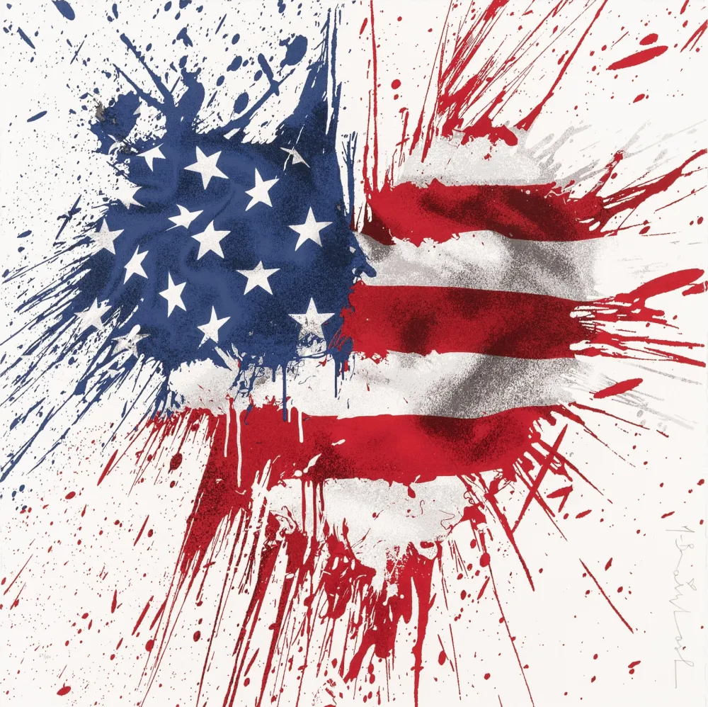 Zeefdruk Mr Brainwash - Moment of silence