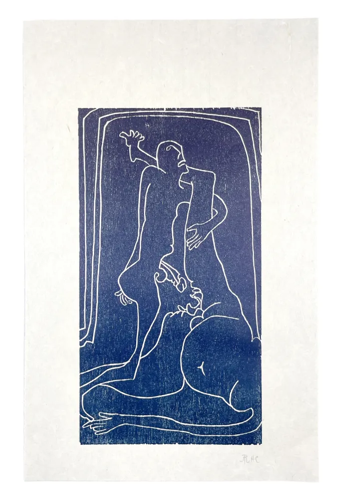 Houtsnede Müller - 13 FOIS ELLE ET MOI - TOMBE