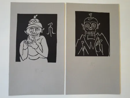 Lithografie Müller - 13 x Moa