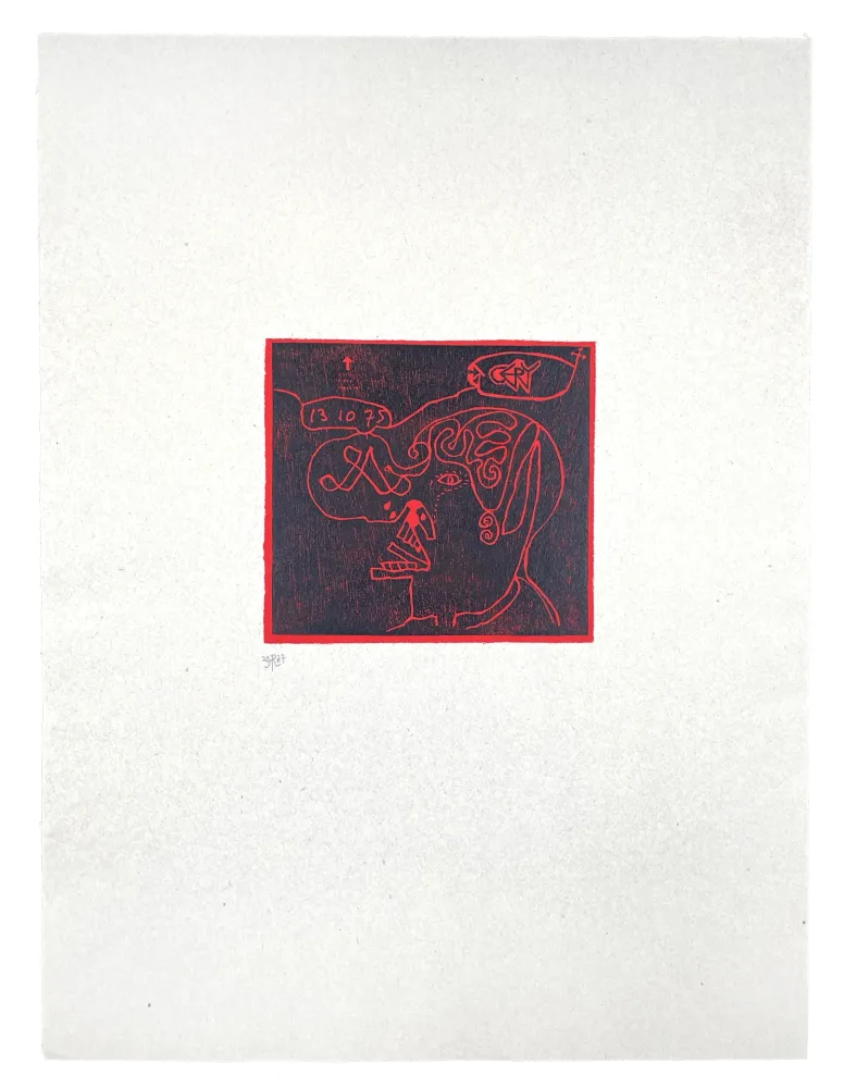 Houtsnede Müller - CERY