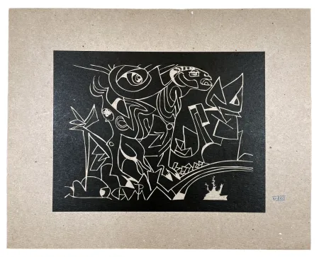 Houtsnede Müller - KATSIKA