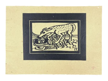 Houtsnede Müller - PUISATIER