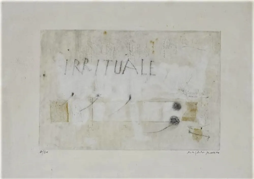 Ets En Aquatint Mussio - Irrituale