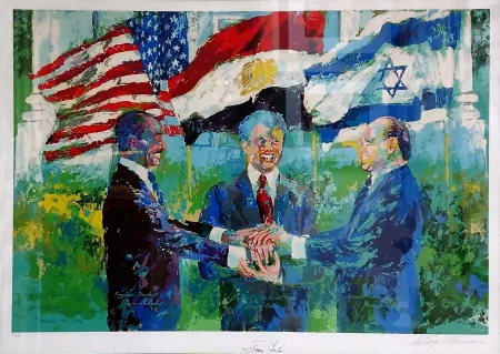 Zeefdruk Neiman - WHITE HOUSE SIGNING OF EGYPTIAN ISRAELI PEACE TREATY