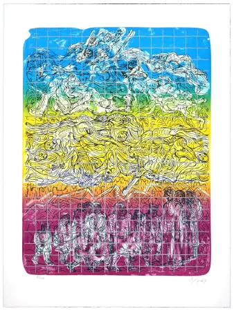 Lithografie Nørgaard - Sans espoir nous devenons tous des morts ambulants