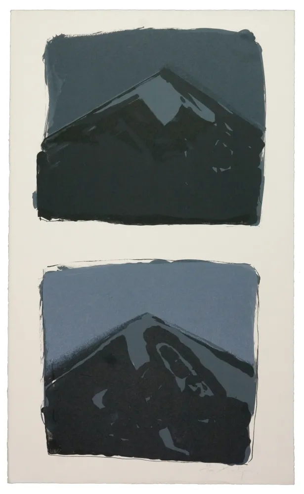 Lithografie Nupen - Oppklaring Mot Natt