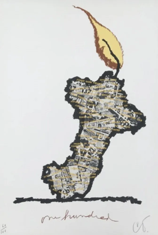 Zeefdruk Oldenburg - Centennial Print for the Judson Memorial Church