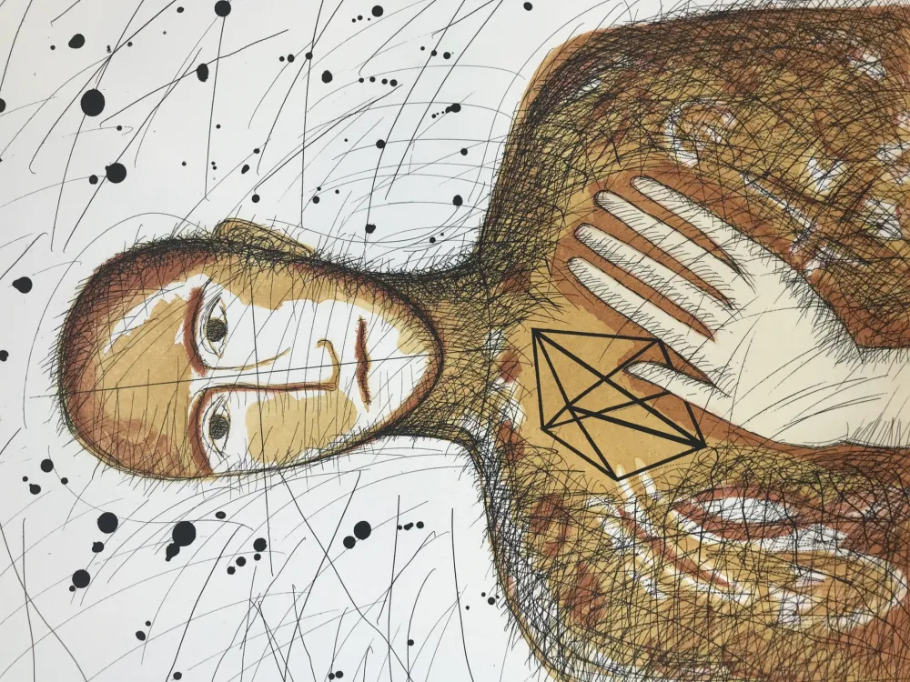 Ets En Aquatint Paladino - Geometrico