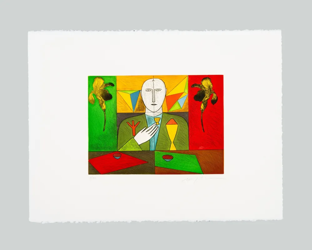 Ets En Aquatint Paladino - Matematico 5