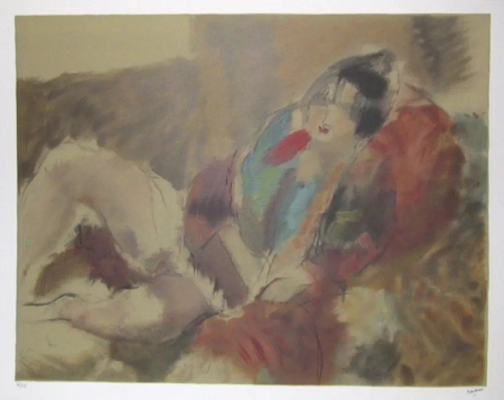Lithografie Pascin - Marionette