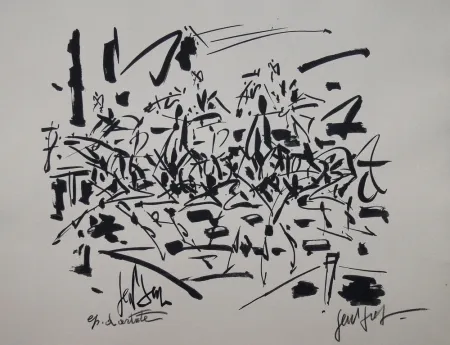 Lithografie Paul  -  COURSE DE CHEVAUX / RACING HORSES - Lithographie Originale / Original Lithography