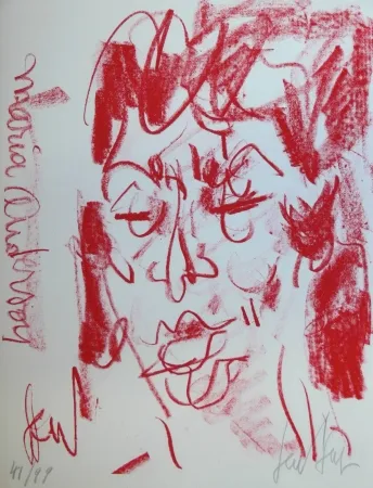 Lithografie Paul  - MARIANE ANDERSON - Portrait - Lithographie Originale / Original Lithograph