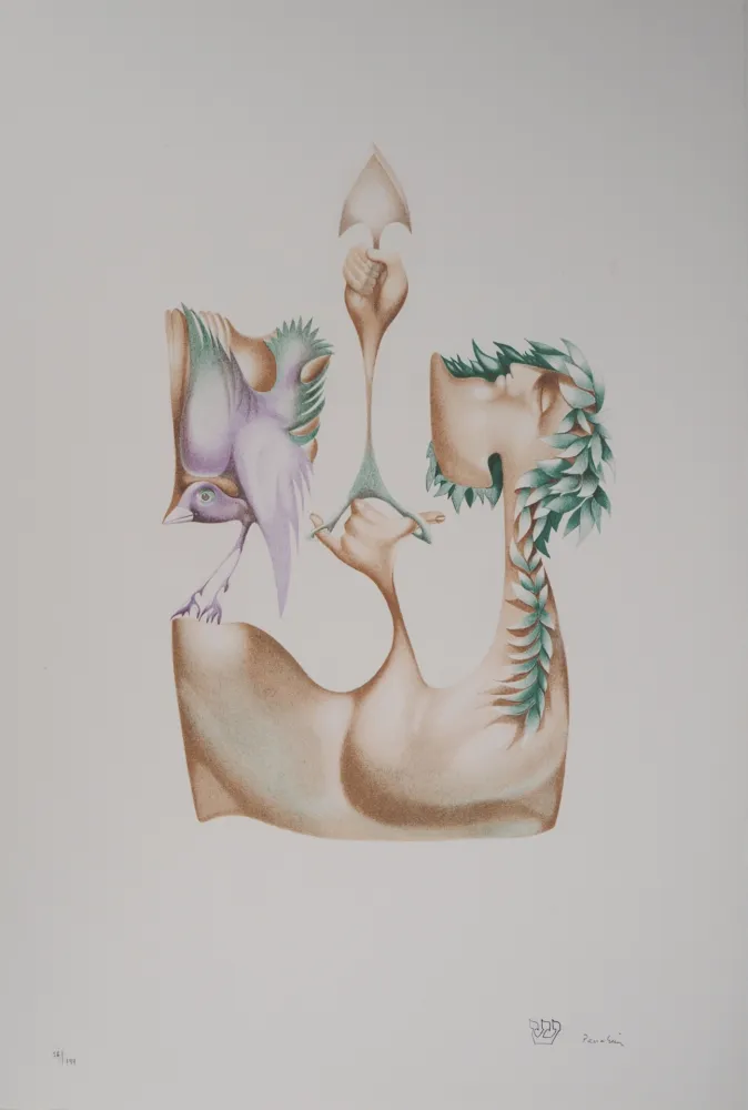 Lithografie Pérahim - L'Alphabet Hébreu : Avenir