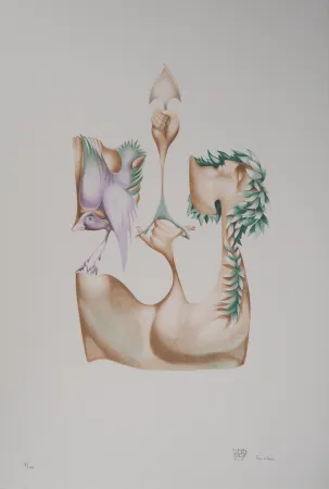 Lithografie Pérahim - L'Alphabet Hébreu : Avenir