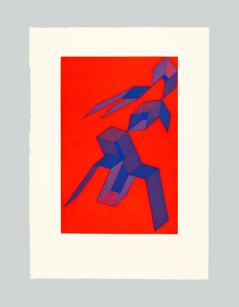 Ets En Aquatint Perilli - Rodra