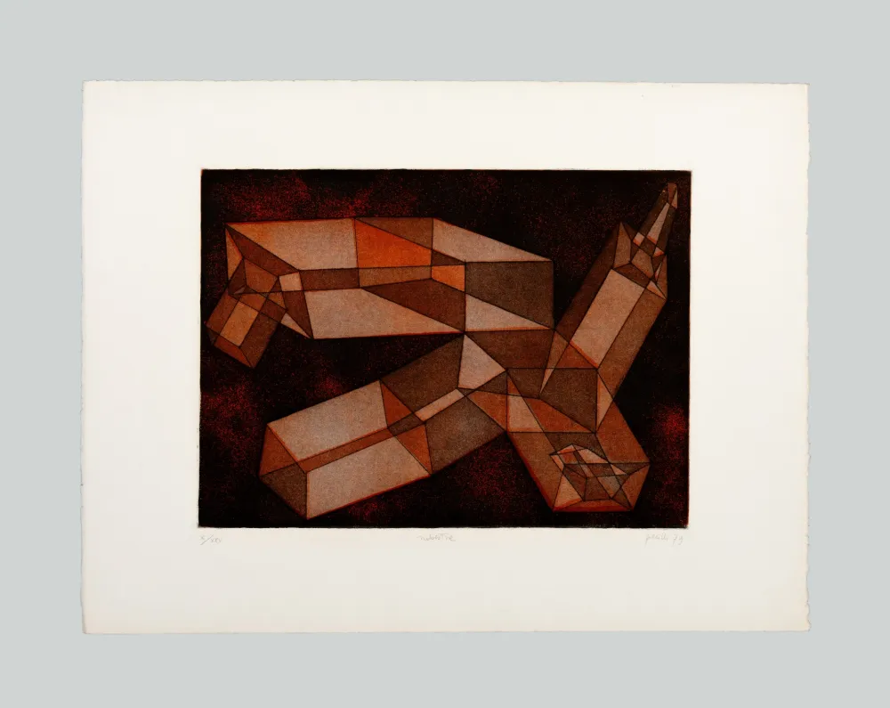 Ets En Aquatint Perilli - Rubestre