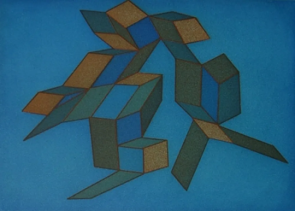 Ets En Aquatint Perilli - Venturiana