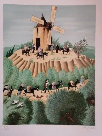 Lithografie Peynet - Le Secret de Maitre Cornille