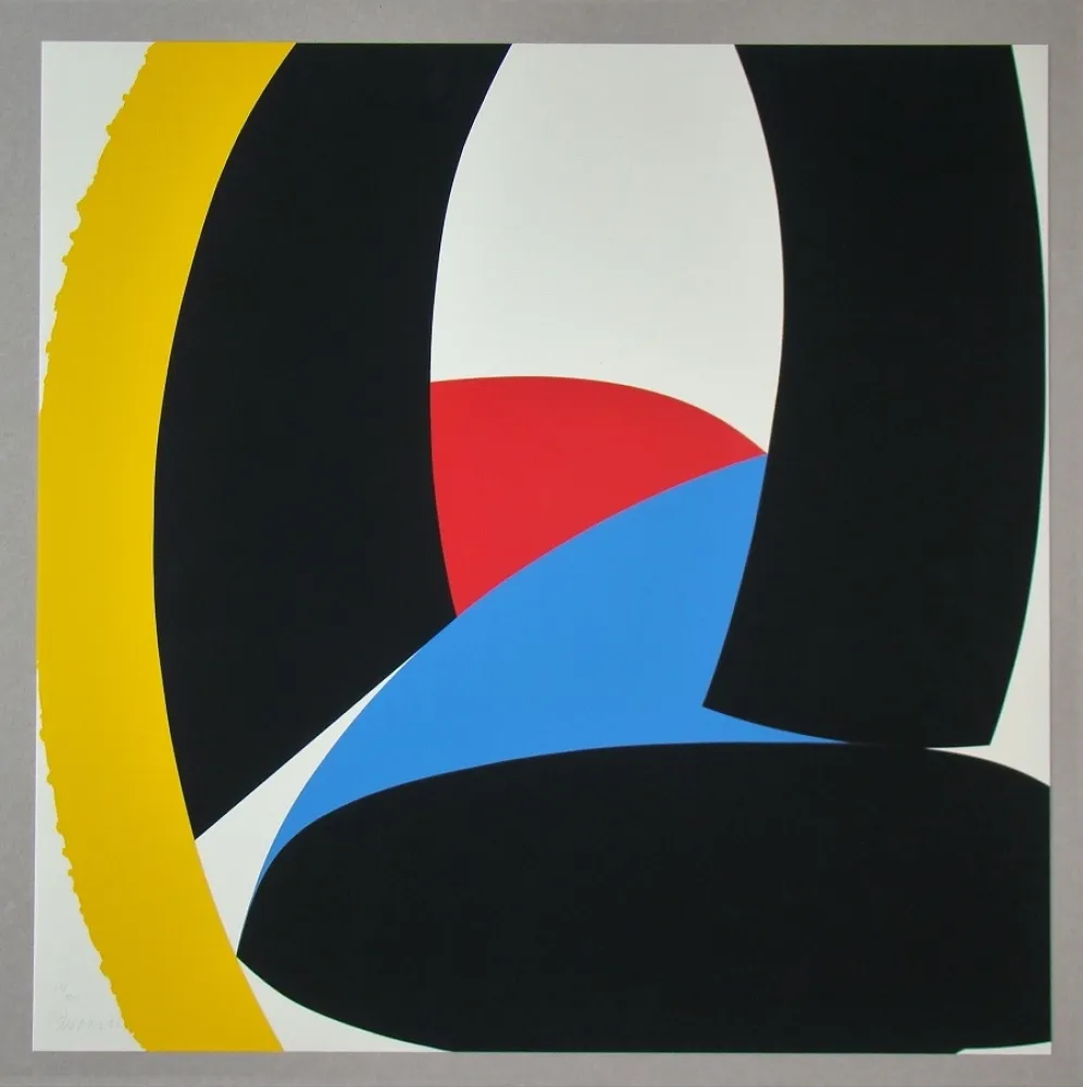 Zeefdruk Pfahler - Konkrete Komposition 93