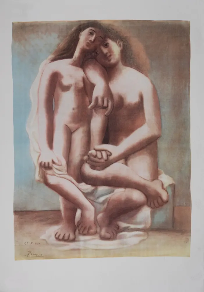 Lithografie Picasso (After) - Deux Nus, 1946