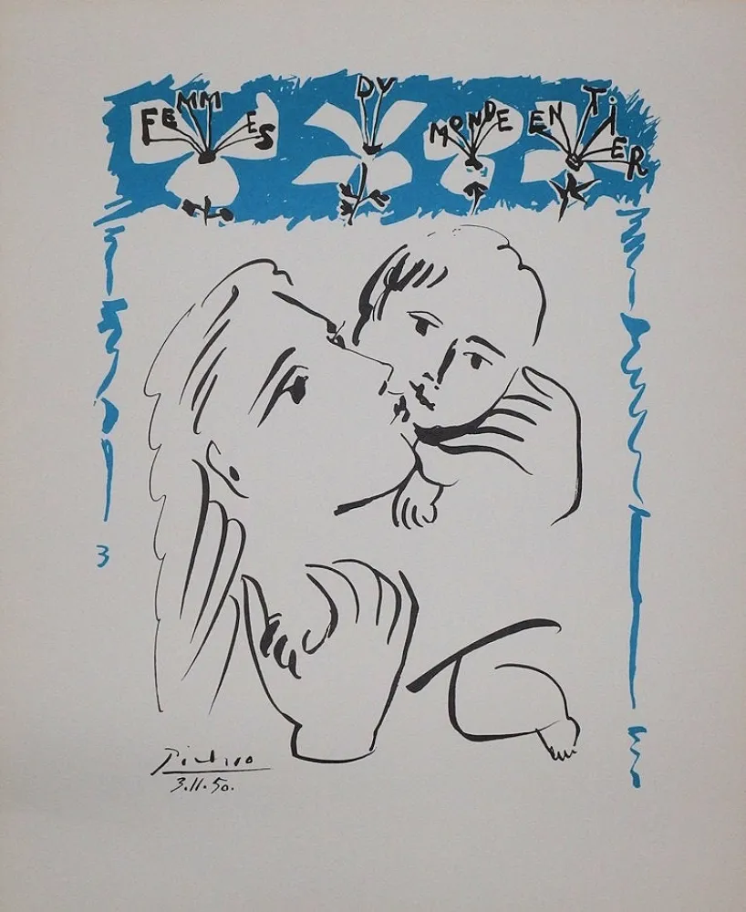 Lithografie Picasso - Amour maternel
