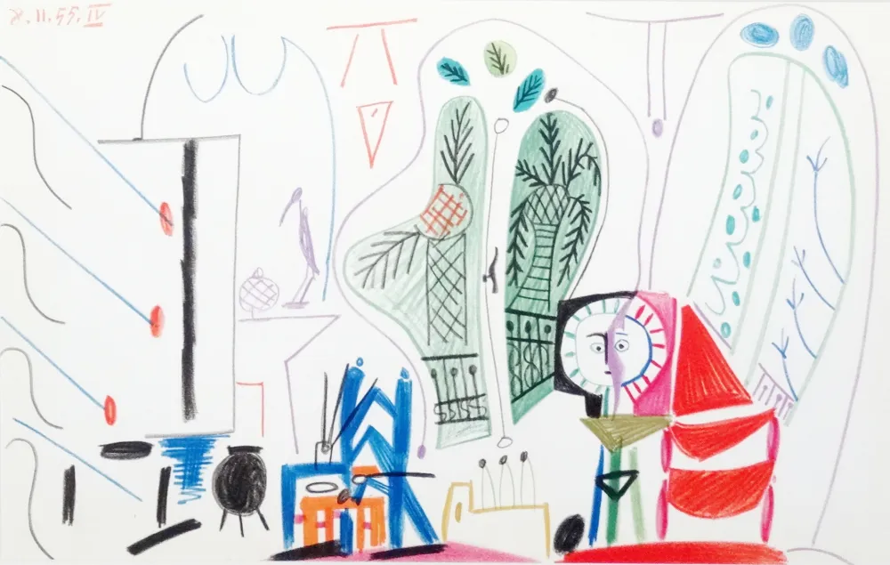Lithografie Picasso - Atelier