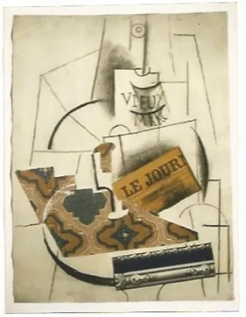 Lithografie Picasso - Bouteille de Vieux Marc