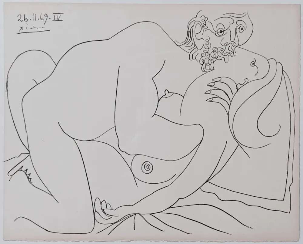 Lithografie Picasso - Coppie e nudi femminili IV
