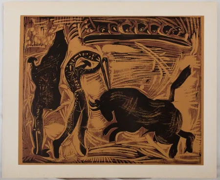 Linosnede Picasso - Corrida, les banderilles
