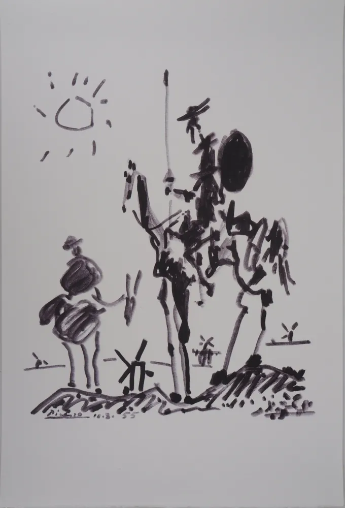 Lithografie Picasso - Don Quichotte