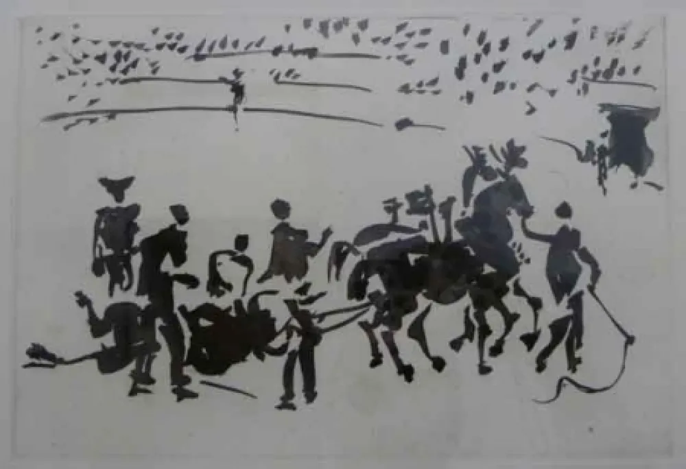 Aquatint Picasso - EL ARRASTRE