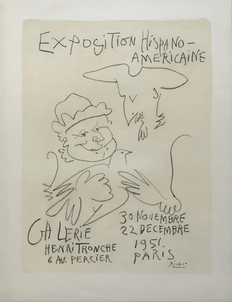 Lithografie Picasso - Exposition Hispano-Americaine