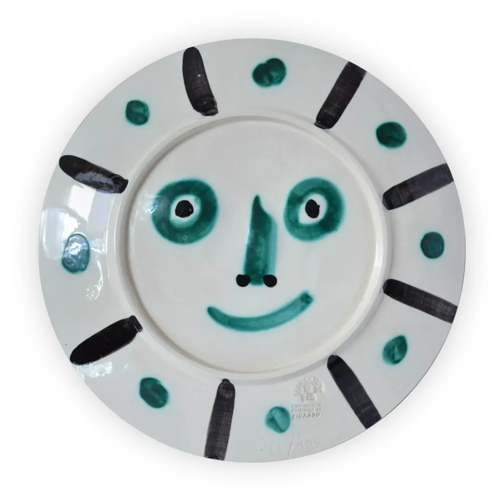 Keramiek Picasso - Face with palm-leaves #366