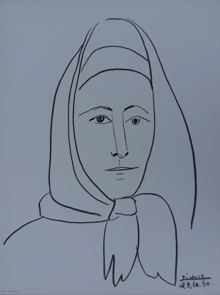 Lithografie Picasso - Femme d'Espagne