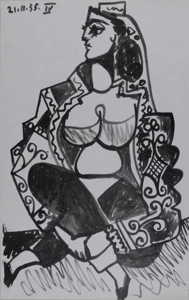 Lithografie Picasso - Jacqueline Roque IV,