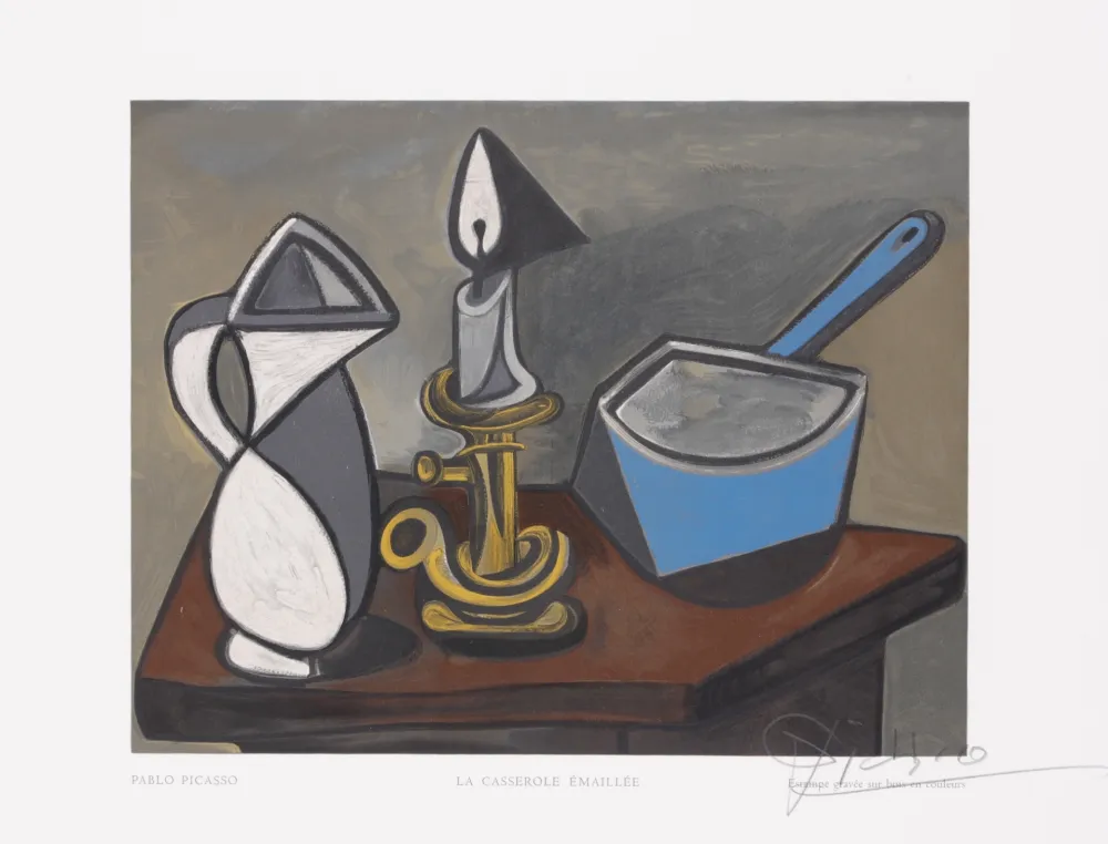 Houtsnede Picasso - La casserole émaillée