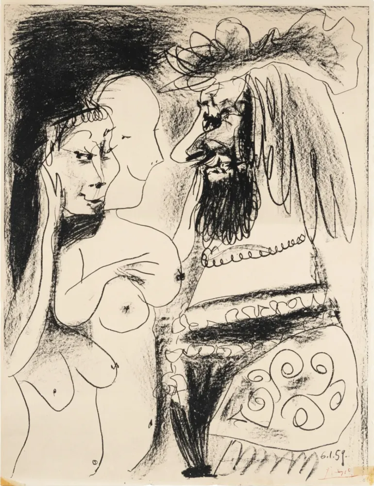 Lithografie Picasso - Le Vieux Roi